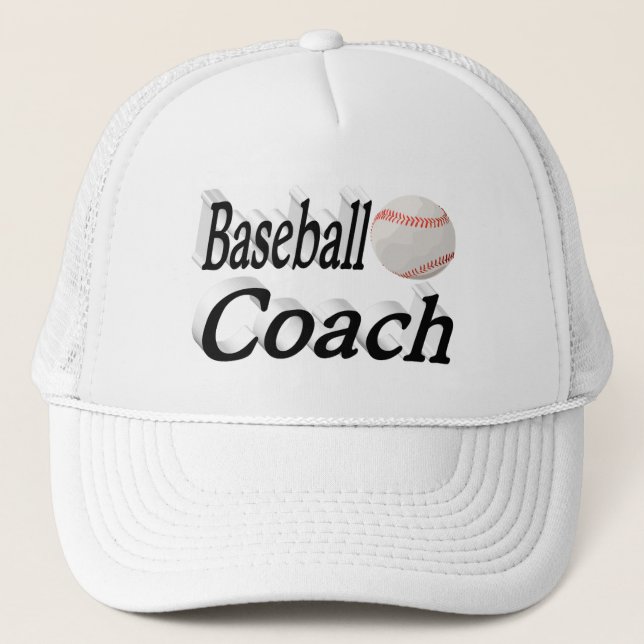 Gorra De Camionero Entrenador de béisbol (Anverso)