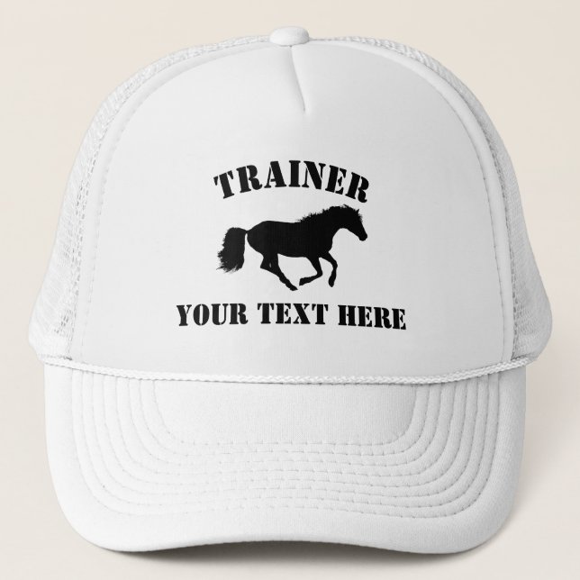 Gorra De Camionero Entrenador de caballos o callejón (Anverso)