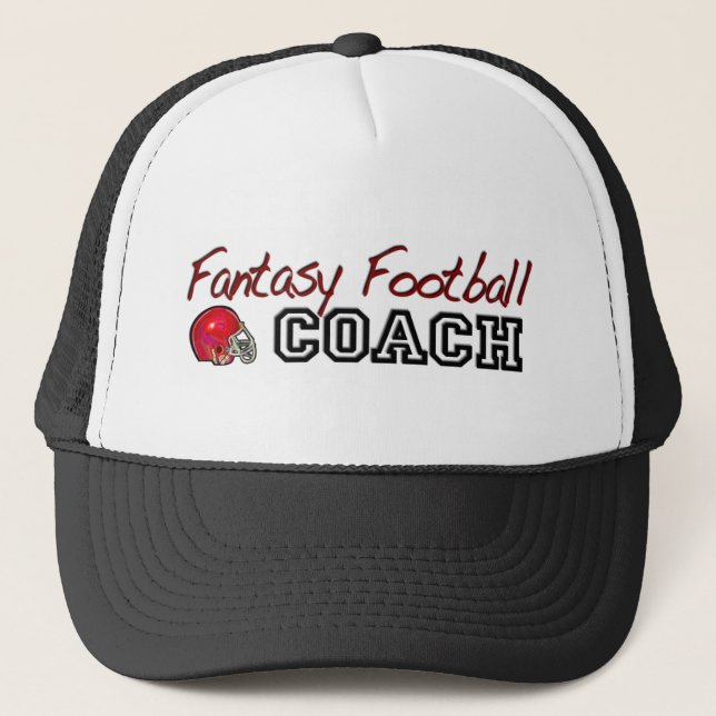 Gorra De Camionero Entrenador de fútbol de la fantasía (Anverso)