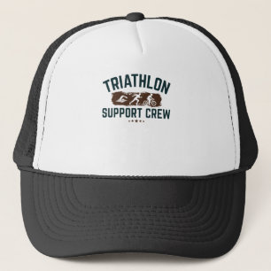 Gorra De Camionero Entrenador de la familia Triathlon Support Crew