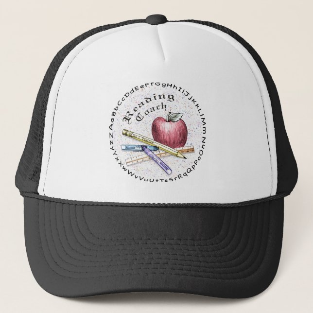 Gorra De Camionero Entrenador de lectura (Anverso)