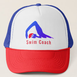Gorra De Camionero Entrenador de natación - personalizado con tus pal