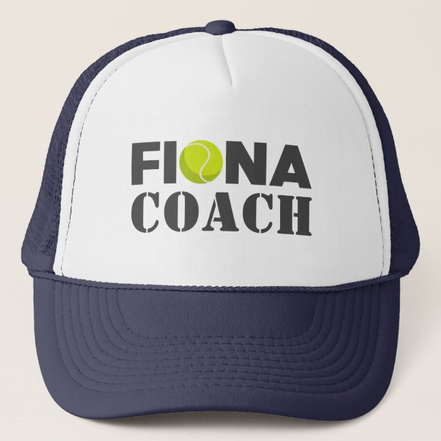Gorra De Camionero Entrenador de tenis de Fiona (Anverso)