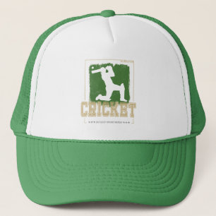 Gorra De Camionero Entrenador del jugador vintage del jugador de cric