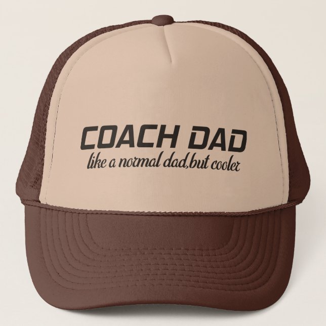 Gorra De Camionero entrenador papá como papá normal pero más fresco (Anverso)