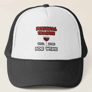 Gorra De Camionero Entrenador personal... Trabajará Para El Vino