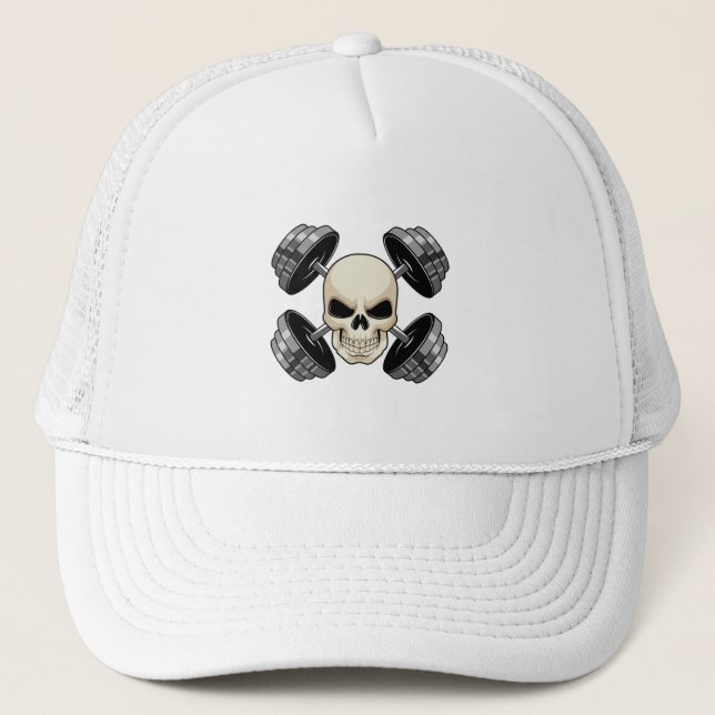 Gorra De Camionero Entrenamiento de Skull Strength Dumbbels (Anverso)