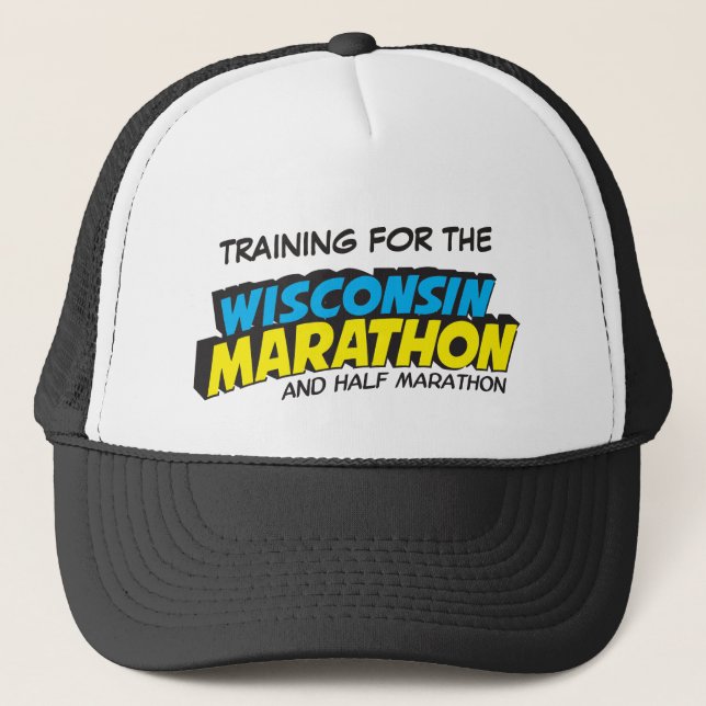 Gorra De Camionero Entrenamiento del maratón de Wisconsin (Anverso)