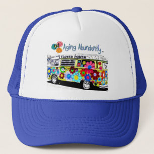 Gorra De Camionero Envejecimiento abundante de Hippie Van Hat