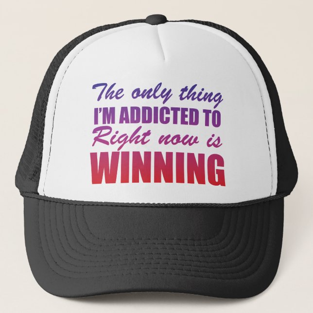 Gorra De Camionero Enviciado a ganar (Anverso)
