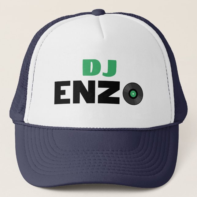 Gorra De Camionero Enzo DJ Trucker Hat (Anverso)