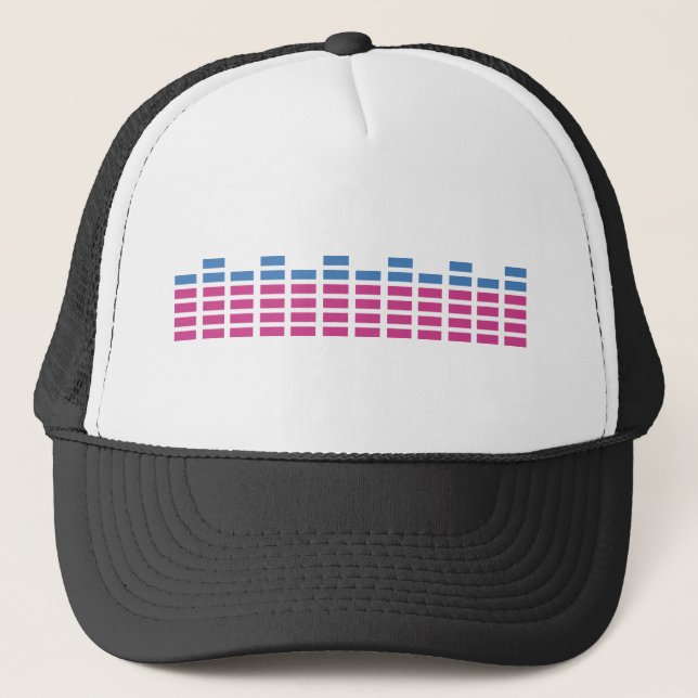 Gorra De Camionero equalizador del sonido del club de la música (Anverso)