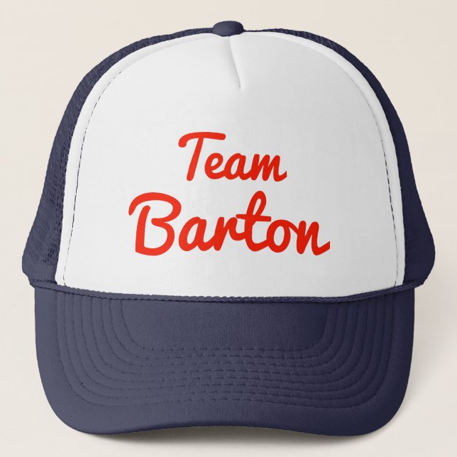 Gorra De Camionero Equipo Barton (Anverso)