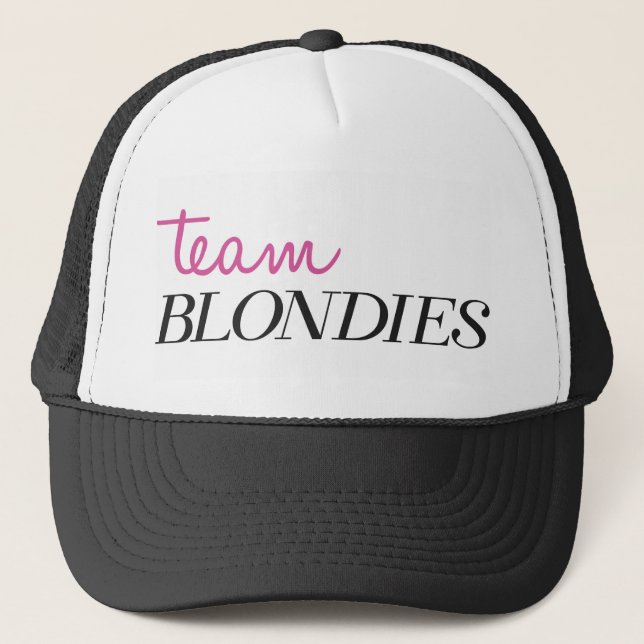 Gorra De Camionero Equipo Blondies del casquillo (Anverso)