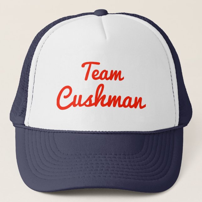 Gorra De Camionero Equipo Cushman (Anverso)