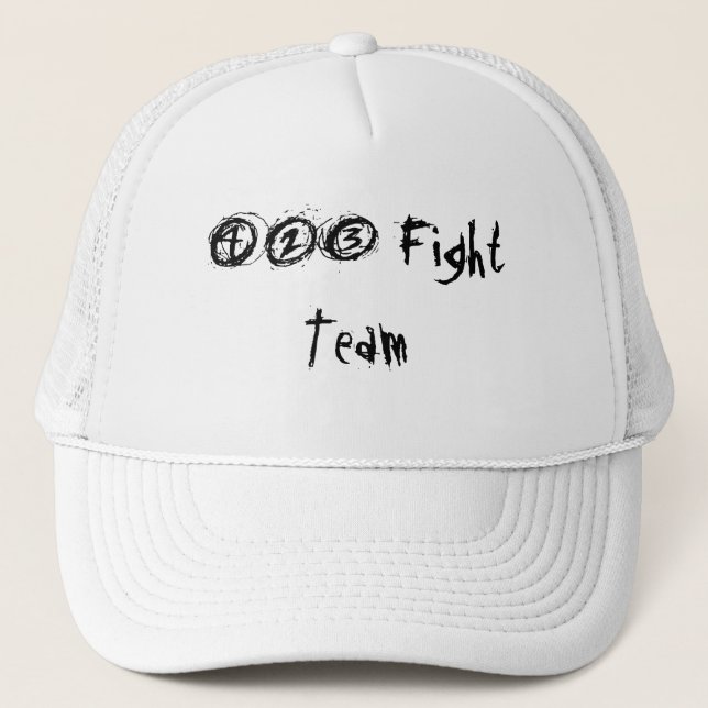 Gorra De Camionero Equipo de 423 luchas (Anverso)