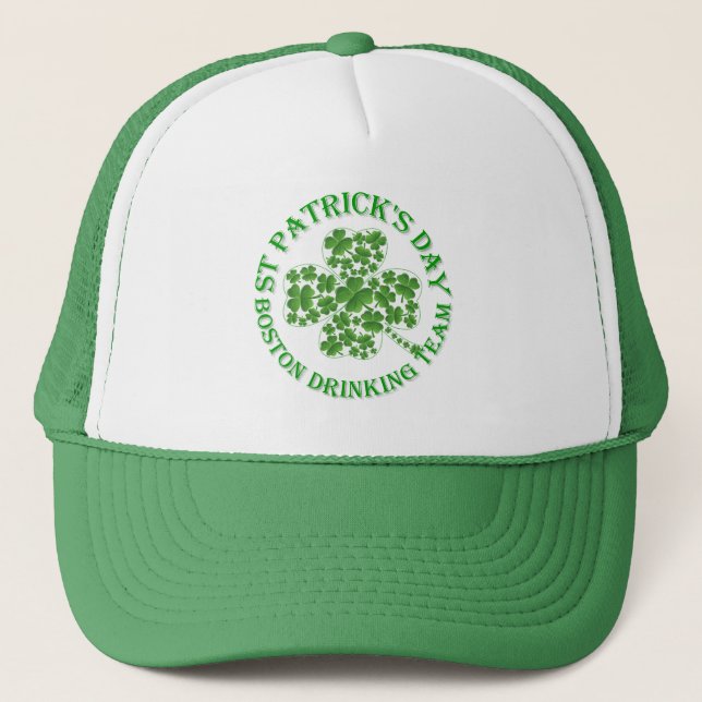 Gorra De Camionero Equipo de bebidas de Boston St Patrick (Anverso)