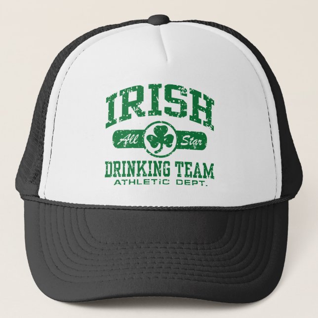 Gorra De Camionero Equipo de bebidas irlandés (Anverso)