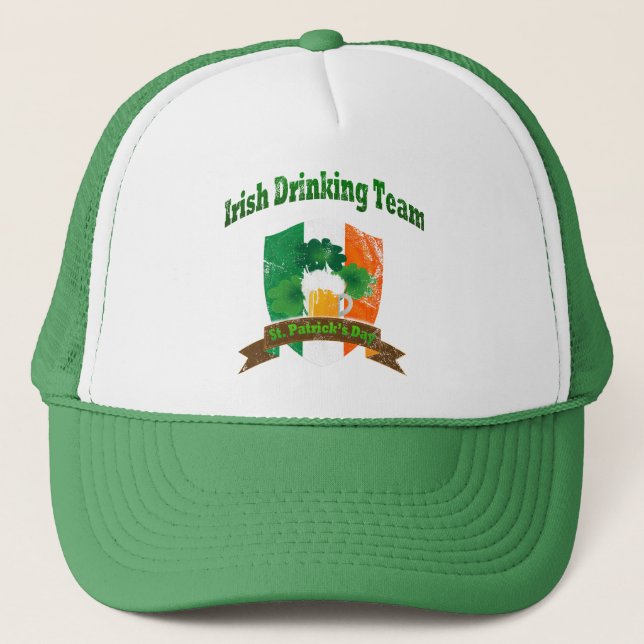 Gorra De Camionero Equipo de bebidas irlandés (Anverso)