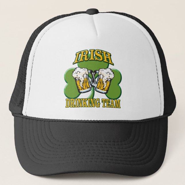 Gorra De Camionero Equipo de bebidas irlandés (Anverso)