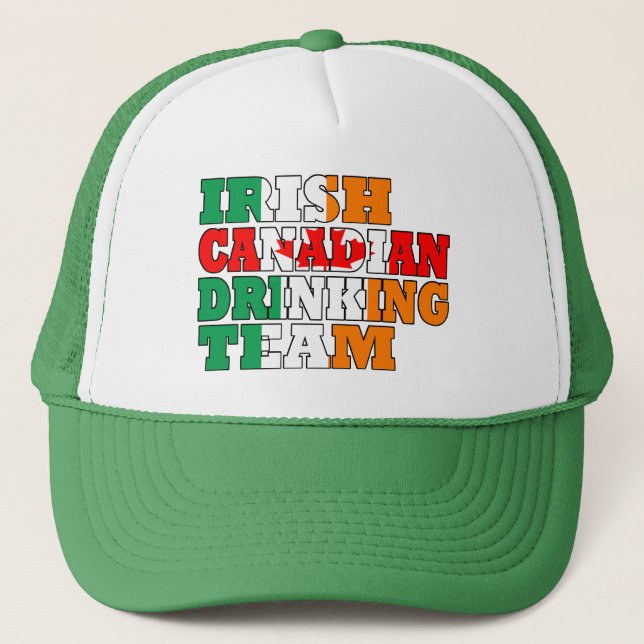 Gorra De Camionero Equipo de bebidas irlandés canadiense (Anverso)