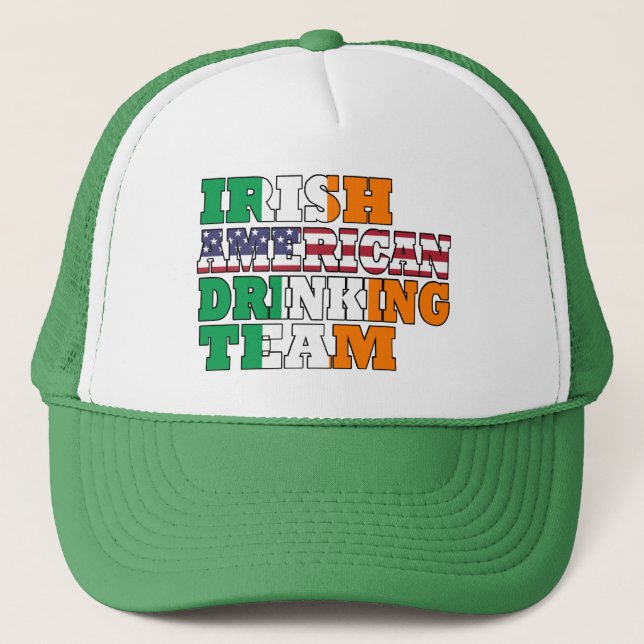 Gorra De Camionero Equipo de consumición del americano irlandés (Anverso)