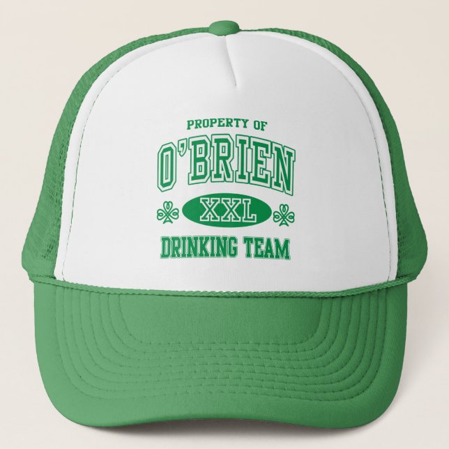 Gorra De Camionero Equipo de consumición del irlandés de O'Brien (Anverso)