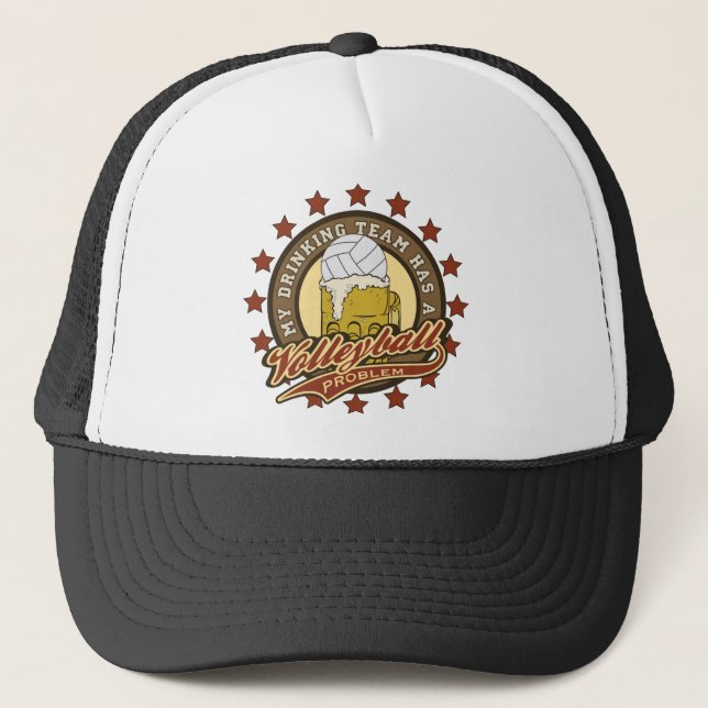 Gorra De Camionero Equipo de consumición del voleibol (Anverso)