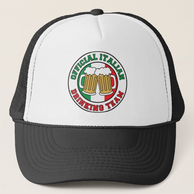 Gorra De Camionero Equipo de consumición italiano (Anverso)