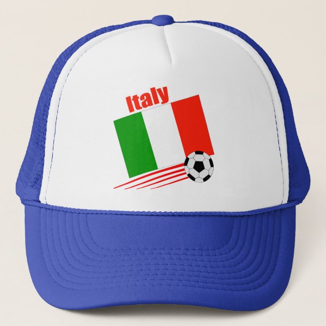 Gorra De Camionero Equipo de fútbol de Italia (Anverso)
