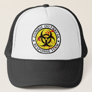 Gorra De Camionero Equipo de la respuesta del brote del zombi