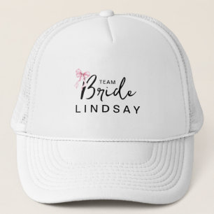 Gorra De Camionero Equipo de Lazo Rosa Novia Fiesta de Despedida de S