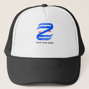 Gorra De Camionero Equipo de letra atlética personalizable Z