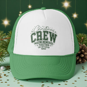 Gorra De Camionero Equipo de Navidad Nombre de Familia Personalizado
