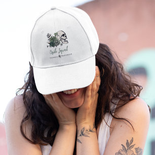 Gorra De Camionero Equipo de Novia Irlandesa Gótico Verde Calavera y 