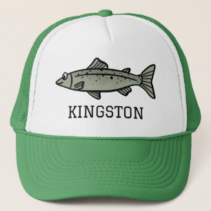 Gorra De Camionero Equipo De Pesca Con Nombre Pescador De Caza De Cam