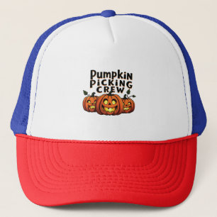 Gorra De Camionero Equipo de Picking de Calabaza Fantasma Halloween M