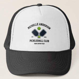 Gorra De Camionero Equipo de Pickleball Club - Paddles y bolas person