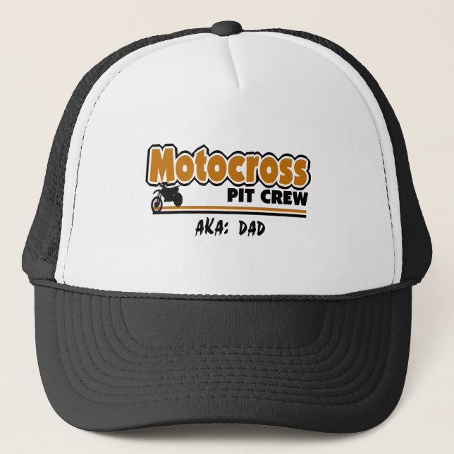 Gorra De Camionero Equipo de pozo de Motocross (Anverso)