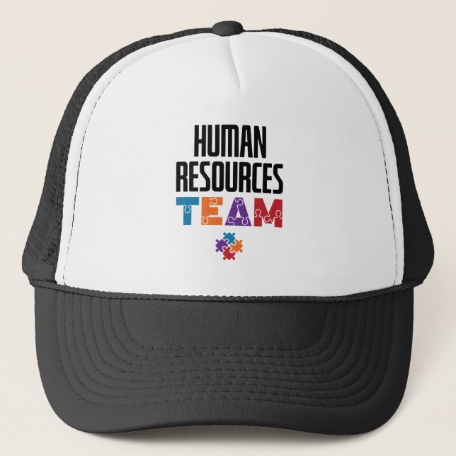 Gorra De Camionero Equipo de Recursos Humanos (Anverso)