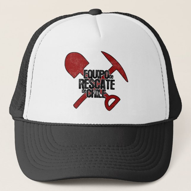 Gorra De Camionero Equipo de Rescate de Chile (Anverso)