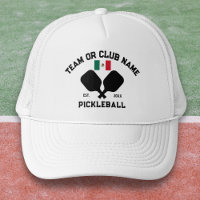 Equipo del Club de Pickleball México Bandera Mexic