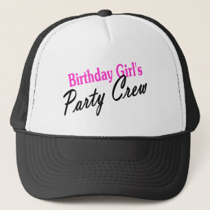 Gorra De Camionero Equipo del fiesta de los chicas del cumpleaños