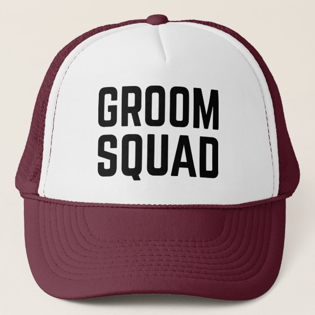 Gorra De Camionero Equipo del Novio (Anverso)