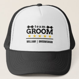 Gorra De Camionero Equipo del Novio Regalos Personalizados para Padri