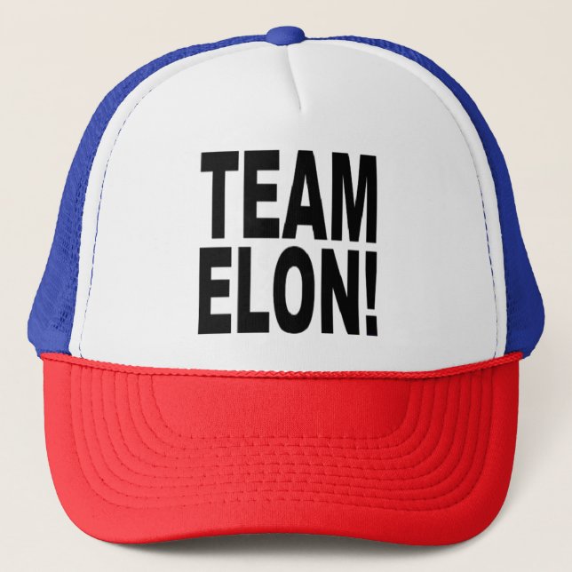GORRA DE CAMIONERO ¡EQUIPO ELON! (Anverso)