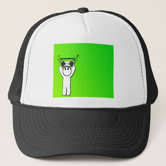 Gorra De Camionero Equipo estéreo portátil del auge (Anverso)