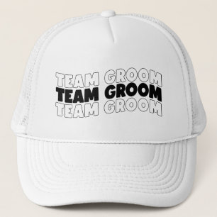 Gorra De Camionero Equipo genial del novio fiesta de boda 