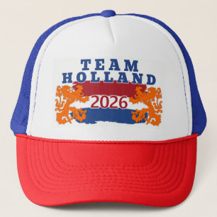 Gorra De Camionero Equipo Holanda Países Bajos Fútbol Fan Orange León