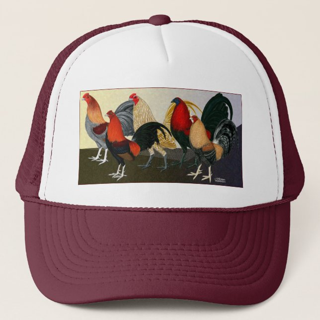 Gorra De Camionero Equipo ideal del gallo (Anverso)